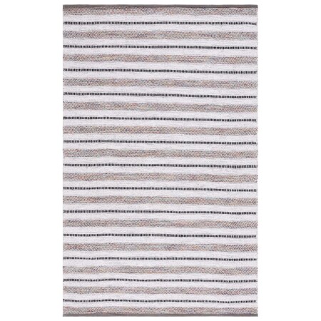 Safavieh 4 x 6 ft. Montauk Flat Weave Rectangle Area Rug, Grey & Ivory MTK702F-4